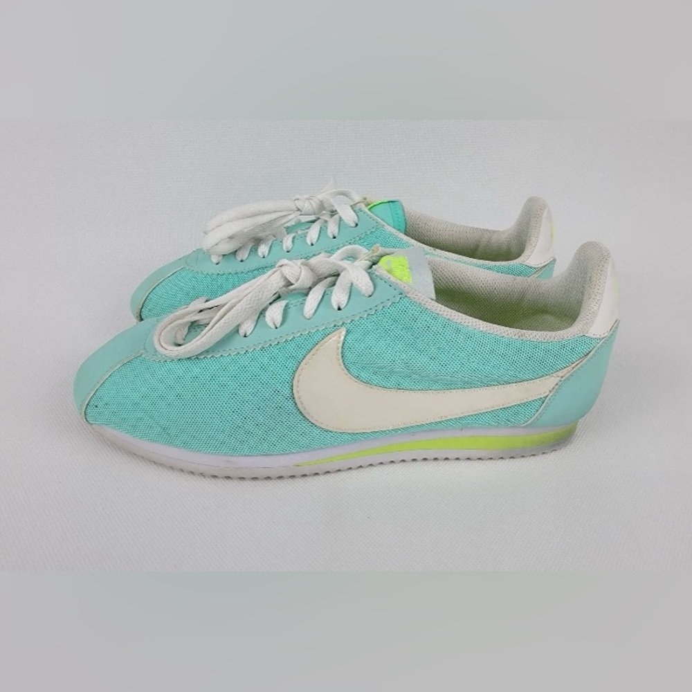 Nike Classic Cortez BR Sneakers Womens | Size 10 | Electric Blue Lemonade👟